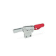 Ganter Toggle Clamps, Steel, Operating Lever Horizontal, with Lock Mechanism, with Vertical Mounting Base 820.4-230-NL