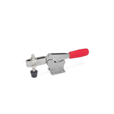 Ganter Toggle Clamps, Stainless Steel, Operating Lever Horizontal, with Horizontal Mounting Base 820-130-MC-NI