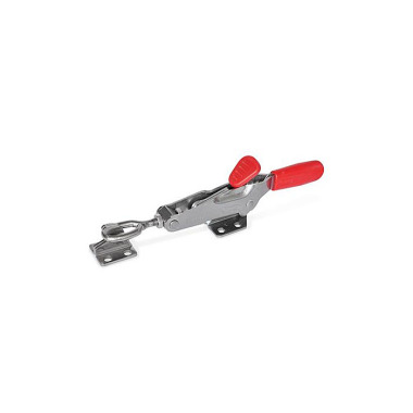 Ganter Stainless Steel Latch Type Toggle Clamps with Safety Hook, for Pulling Action 850.2-1000-TG-NI