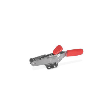 Ganter Stainless Steel Latch Type Toggle Clamps with Safety Hook, for Pulling Action 850.2-500-TF-NI