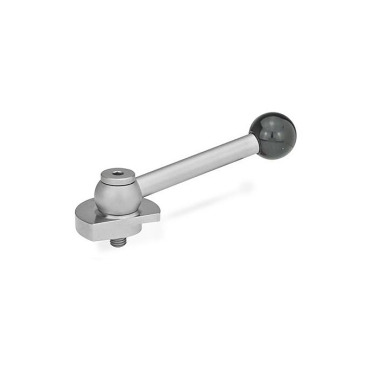 Ganter Clamping Bolts, Stainless Steel, Downward Clamping, with Threaded Bolt 918.7-50-KV-R